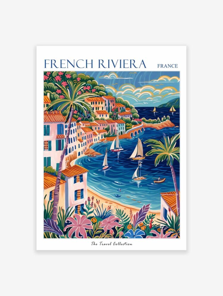 French Riviera Poster