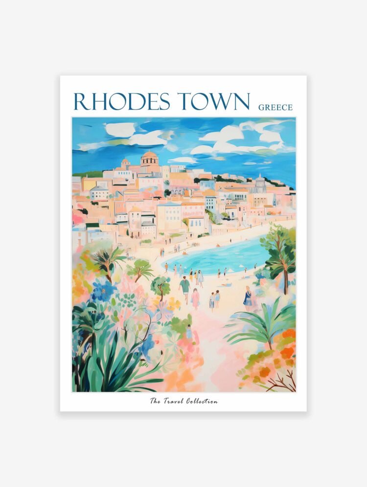 Rhodes Town Poster