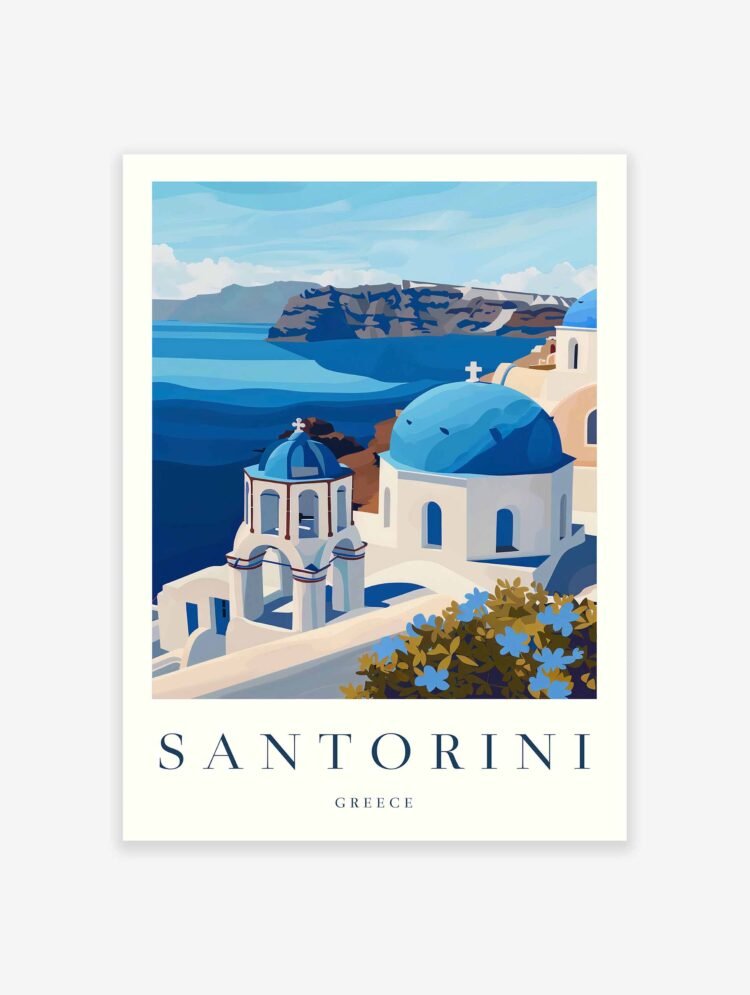 Santorini Poster