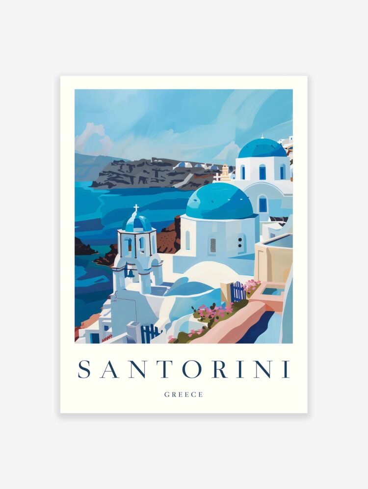 Santorini Poster