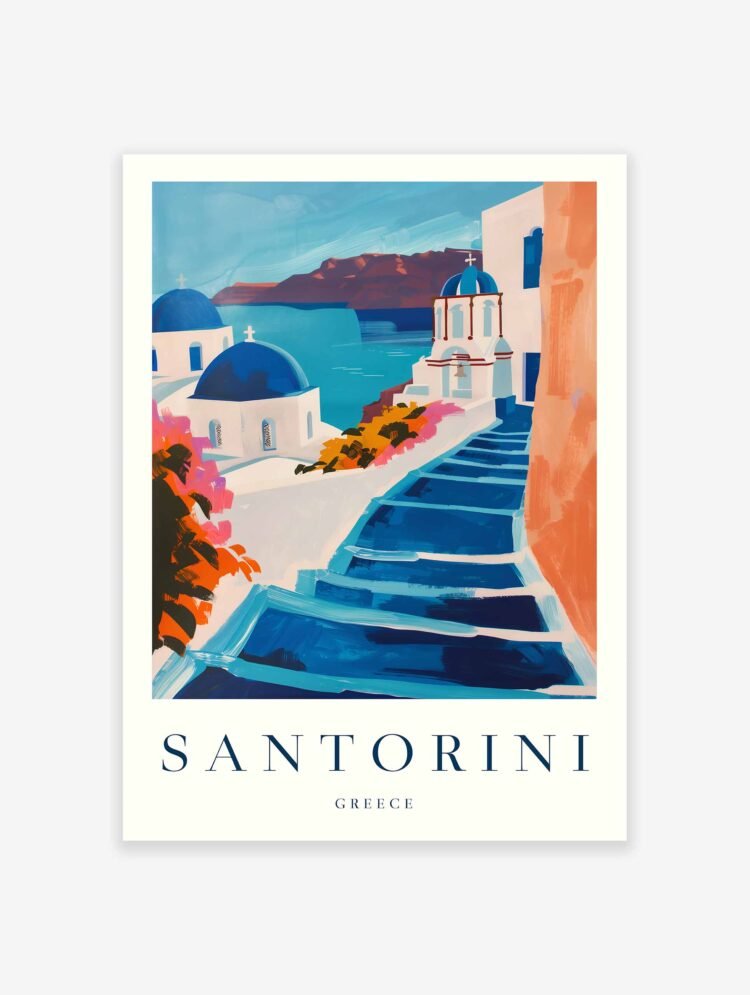 Santorini Poster