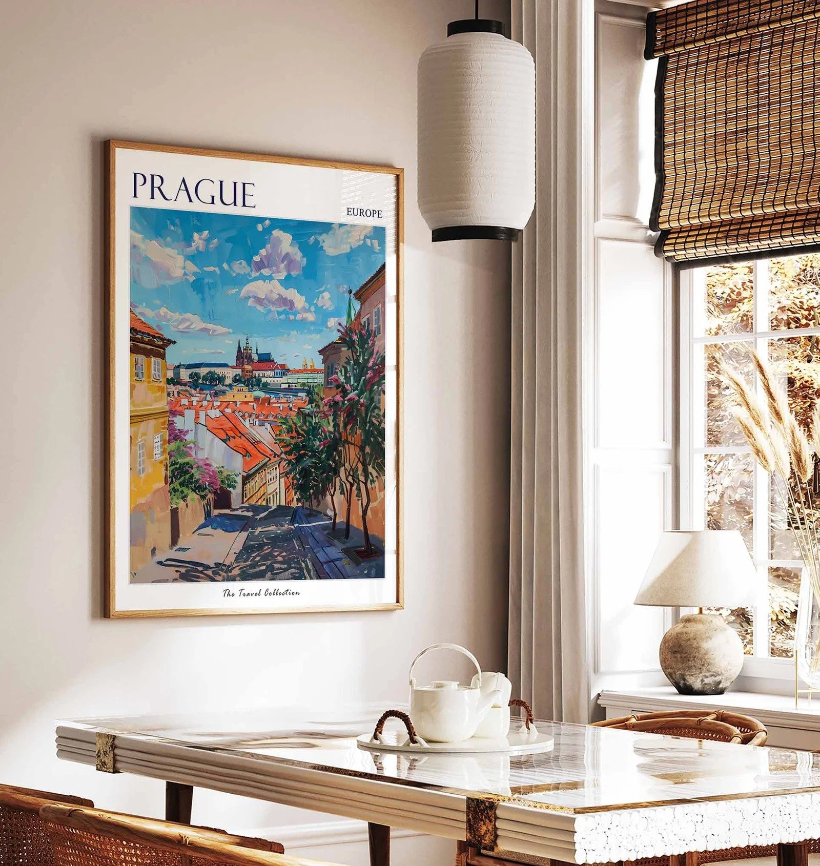Prague travel poster