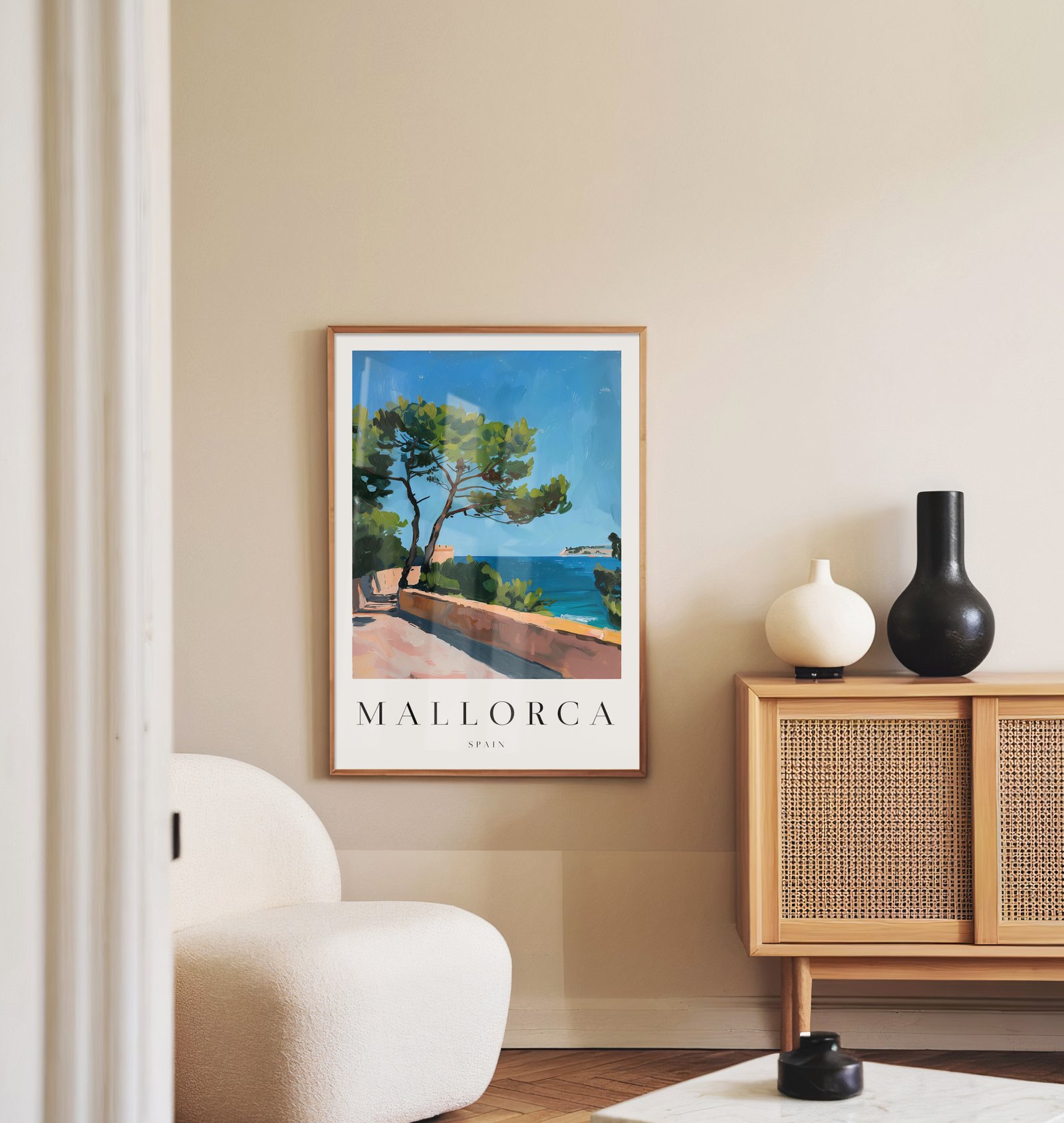 Mallorca travel poster